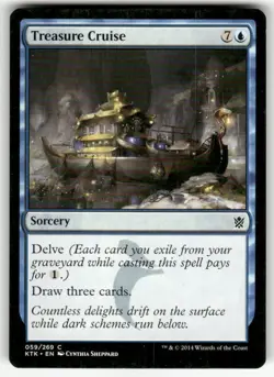 TREASURE CRUISE #59 (COMMON) MTG KHANS OF TARKIR - Image 1