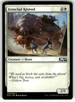 IRONCLAD KROVOD #308 (COMMON) MTG CORE SET 2020 - Image 1