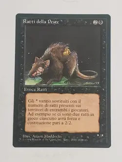 MTG Plague Rats (Italian Revised (BB)/Black/C) - BGM - Image 1