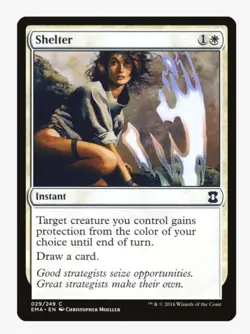 Shelter | EMA | Pauper EDH Staple | Protection Cantrip Combat Trick | MTG | LP - Image 1