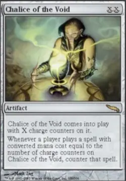 Moderate Play, English MTG Regular Chalice of the Void Mirrodin Magic the Gather - Image 1