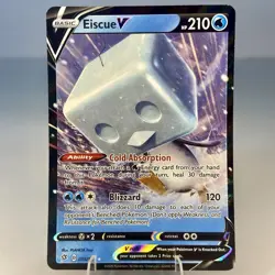 Eiscue V 055/192 Ultra Rare SWSH02: Rebel Clash Pokemon TCG Near Mint - Image 1