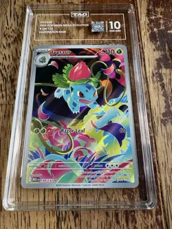 2025 POKEMON MEG EN-MEGA EVOLUTION ILLUSTRATION RARE #134 IVYSAUR Tag 10 - Image 1