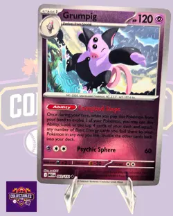 Grumpig 063/132 Me01: Mega Evolution Reverse Holo - Pokemon TCG NM Free Shipping - Image 1