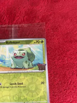 2023 Pokemon Scarlet & Violet 151 #001/165 Bulbasaur Stamped Promo SEALED F685 - Image 2