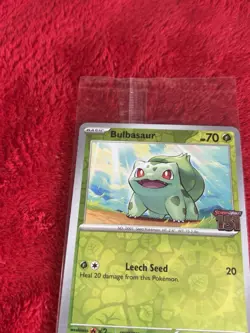 2023 Pokemon Scarlet & Violet 151 #001/165 Bulbasaur Stamped Promo SEALED F685 - Image 3