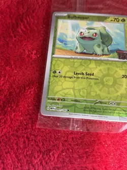 2023 Pokemon Scarlet & Violet 151 #001/165 Bulbasaur Stamped Promo SEALED F685 - Image 4