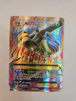 Pokemon M Blastoise EX 2016 102/108 Evolutions Ultra Rare Holo Full Art CLEAN - Image 1