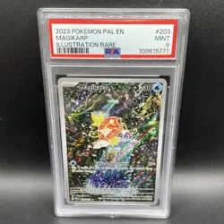 2023 POKEMON PAL EN-PALDEA EVOLVED ILLUSTRATION RARE #203 MAGIKARP PSA 9 - Image 1