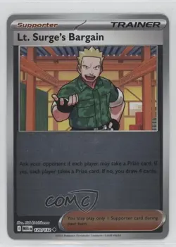 Lt Surge's Bargain Reverse Foil Pokemon Mega Evolution MEGEN #120 - Image 1