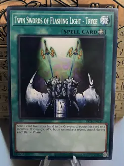 Twin Swords of Flashing Light - Tryce DCR-EN037 Dark Crisis 25th Ann. Yugioh! NM - Image 1