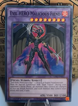 Evil HERO Malicious Fiend LDS3-EN032 Legendary Duelists Season 3 1st Ed. Yugioh! - Image 1