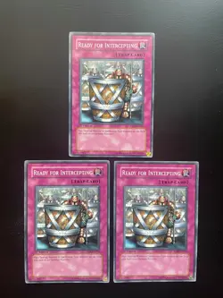 Yugioh Ready For Intercepting YSD-EN034 1st Edition Common LP/MP X3 - Image 1