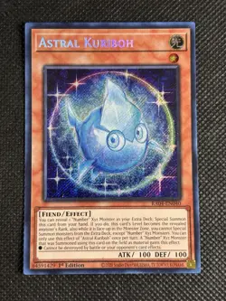 YuGiOh! - Astral Kuriboh RA04-EN040 Secret Rare 1st Edition Near Mint - Image 1