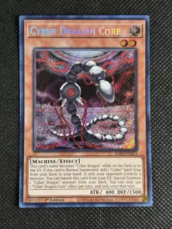 YuGiOh! - Cyber Dragon Core RA04-EN013 Secret Rare 1st Edition Near Mint - Image 1