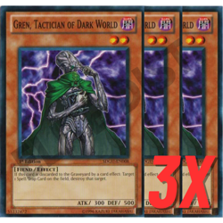 Yugioh Gren, Tactician of Dark World (SDGU-EN008) 1st Edition (NEAR MINT) (3X) - Image 1