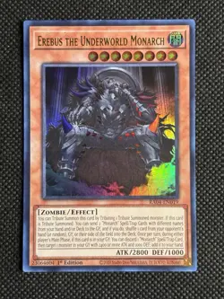 YuGiOh! - Erebus the Underworld Monarch RA04-EN019 Secret Rare 1st Edition NM - Image 1