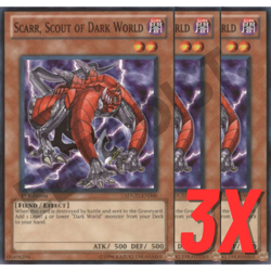 Yugioh Scarr, Scout of Dark World (SDGU-EN006) 1st Edition (NEAR MINT) (3X) - Image 1