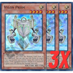 Yugioh Vylon Prism (HA06-EN007) 1st Edition SUPER RARE HOLO (NEAR MINT) (3X) - Image 1