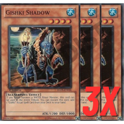 Yugioh Gishki Shadow (HA05-EN036) 1st Edition SUPER RARE HOLO (NEAR MINT) (3X) - Image 1