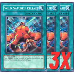 Yugioh Wild Nature's Release (IOC-033) SUPER RARE HOLO (NEAR MINT) (3X) - Image 1