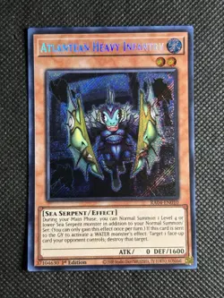 YuGiOh! - Atlantean Heavy Infantry RA04-EN010 Secret Rare 1st Edition Near Mint - Image 1