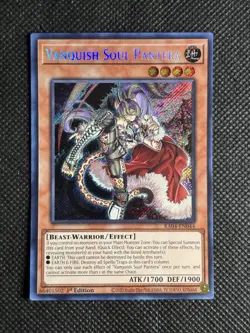 YuGiOh! - Vanquish Soul Pantera RA04-EN044 Secret Rare 1st Edition Near Mint - Image 1
