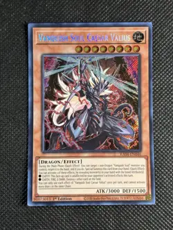 YuGiOh! - Vanquish Soul Caesar Valius RA04-EN046 Secret Rare 1st Edition NM - Image 1
