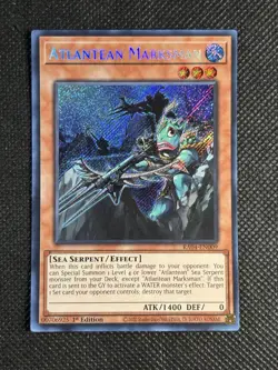 YuGiOh! - Atlantean Marksman RA04-EN009 Secret Rare 1st Edition Near Mint - Image 1