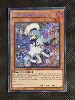 YuGiOh! - LiveTwin Lil-la RA04-EN036 Secret Rare 1st Edition Near Mint - Image 1