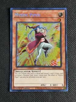YuGiOh! - Mystic Piper RA04-EN005 Secret Rare 1st Edition Near Mint - Image 1