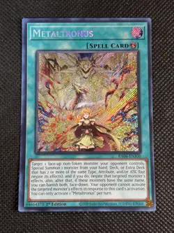 YuGiOh! - Metaltronus RA04-EN100 Secret Rare 1st Edition Near Mint - Image 1