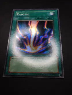 YUGIOH 2002 | RAIGEKI | LOB-E042 (LOB-053) | OLD 1ST PRINT (MAGIC) | NEAR MINT - Image 5
