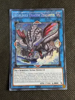YuGiOh! - Worldsea Dragon Zealantis RA04-EN082 Secret Rare 1st Edition Near Mint - Image 1