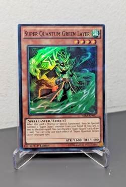 Super Quantum Green Layer WIRA-EN031 Yugioh! Super Rare 1st Edition Wing Raiders - Image 1