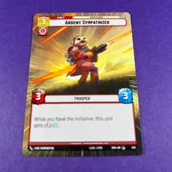 Star Wars Unlimited Hyperspace Card 424 Ardent Sympathizer Trading Card - Image 1