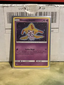 Pokemon TCG Shining Jirachi Holo Rare Card 42/73 Shining Legends Series - Image 1