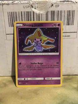 Pokemon TCG Shining Jirachi Holo Rare Card 42/73 Shining Legends Series - Image 2