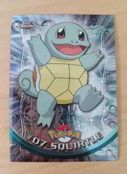 Squirtle #07 Topps Chrome 2000 Pokemon Series 1 Card FAST SHIPPING! - Image 1