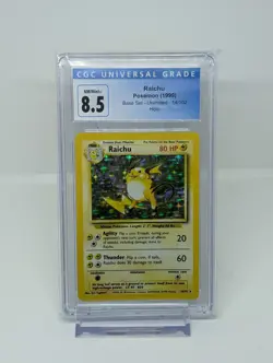 CGC 8.5 Raichu 1999 Base Set 14/102 Holo Pokemon Card - Image 1