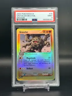 PSA 9 MINT Graveler EX Dragon 2003 (POP 18) Reverse Holo Pokemon Card #30 - Image 1