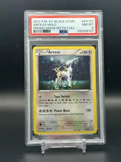 PSA 8 NM-MT Arceus Black Star Promo Holo Pokemon Card #XY197 - Image 1