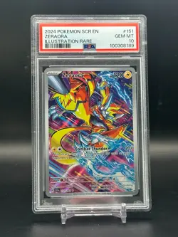 PSA 10 GEM MINT Zeraora Stellar Crown Full Art Holo Pokemon Card #151/142 - Image 1