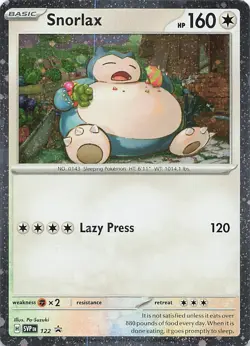 Snorlax - SVP122 - Cosmos Holo - Pokemon TCG - Scarlet & Violet Promo Cards - NM - Image 1