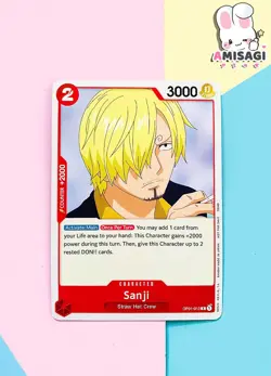 One Piece Card Game - Sanji Op01-013 R Englisch Karte TCG Anime Manga - Image 1