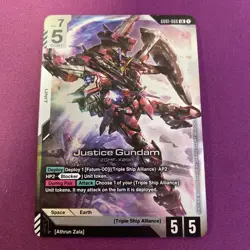Gundam Card Game Newtype Rising Justice Gundam GD01-066 LR - Image 1