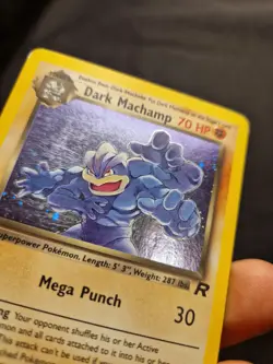Dark Machamp Holo 10/82 Team Rocket 2000 WOTC Vintage Pokemon Card LP - Image 4