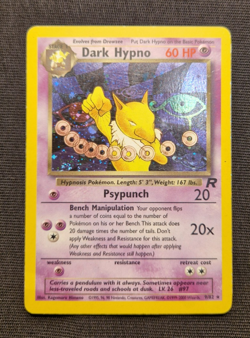 Dark Hypno Holo 9/82 Team Rocket 2000 WOTC Vintage Pokemon Card LP - Image 1