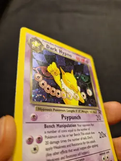 Dark Hypno Holo 9/82 Team Rocket 2000 WOTC Vintage Pokemon Card LP - Image 4