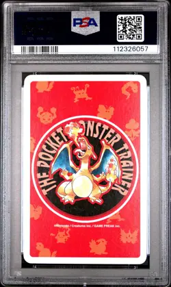 1996 POKEMON RED VERSION PLAYING CARDS 4 OF HEARTS #009 BLASTOISE PSA 6 - Image 2